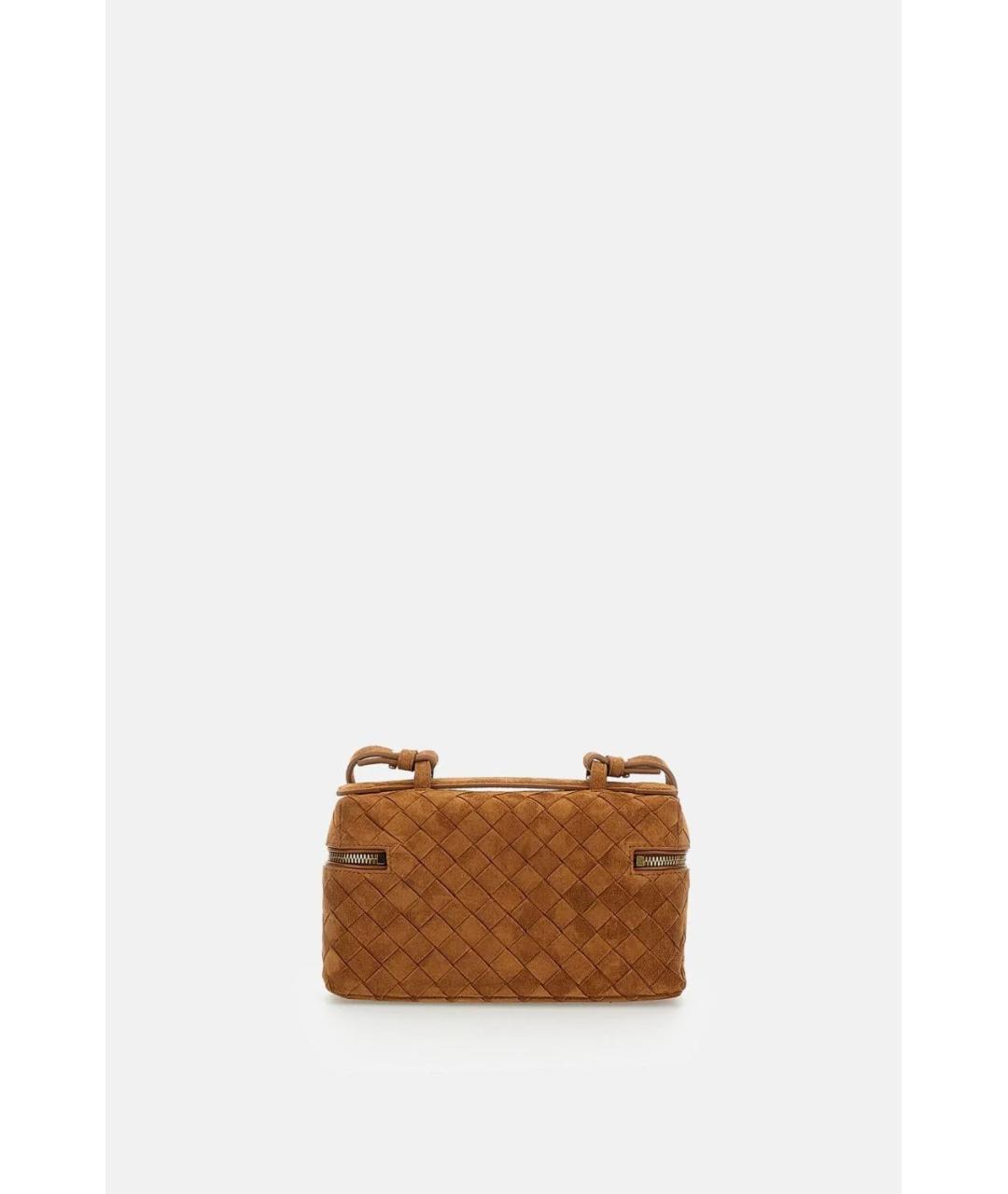 BOTTEGA VENETA Бежевая замшевая сумка через плечо, фото 4