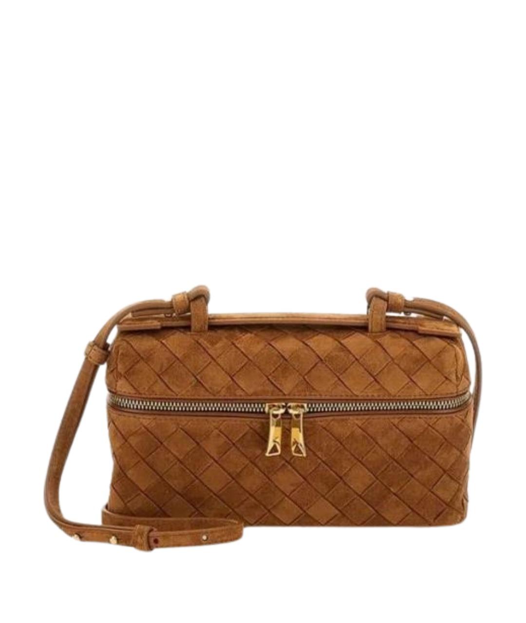 BOTTEGA VENETA Бежевая замшевая сумка через плечо, фото 1