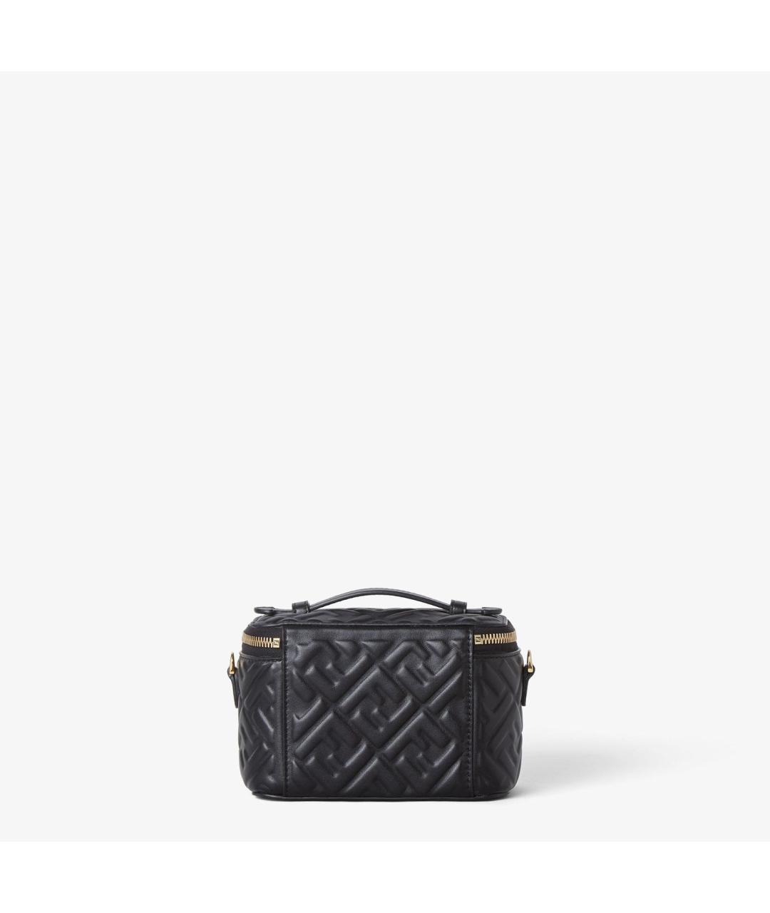 FENDI Черная кожаная сумка через плечо, фото 3