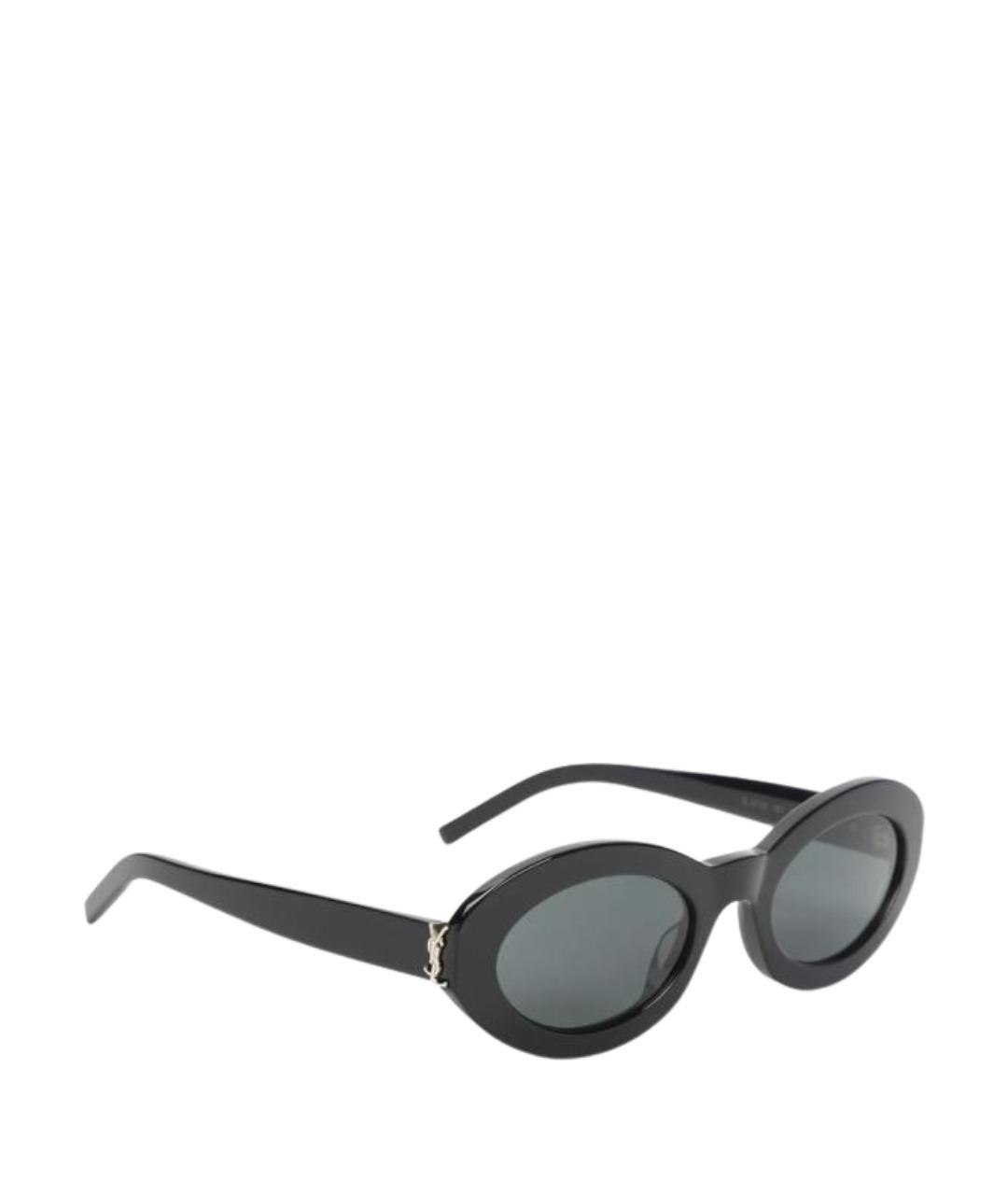 SAINT LAURENT Черные пластиковые солнцезащитные очки, фото 1