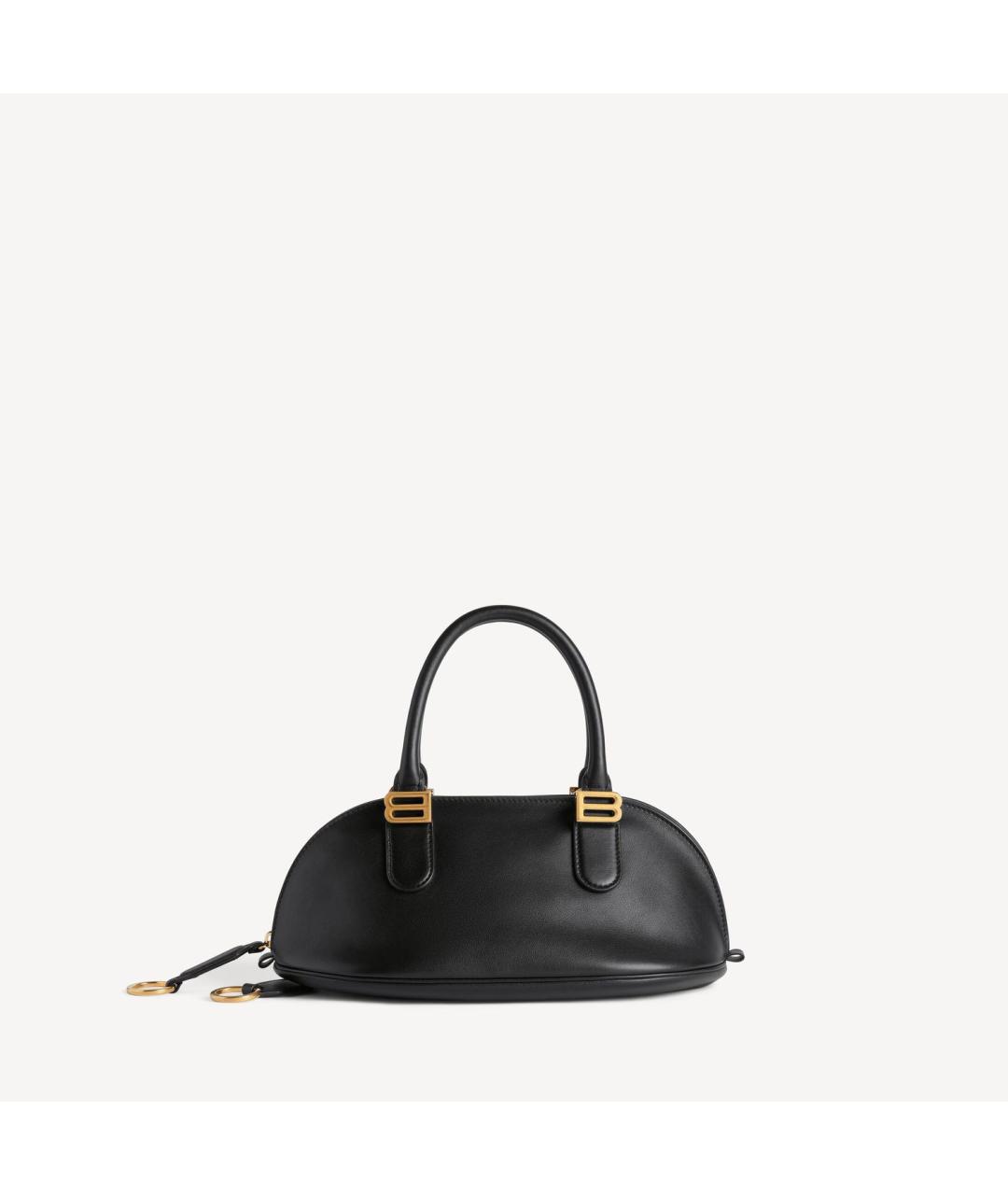 BALENCIAGA Черная кожаная сумка с короткими ручками, фото 6