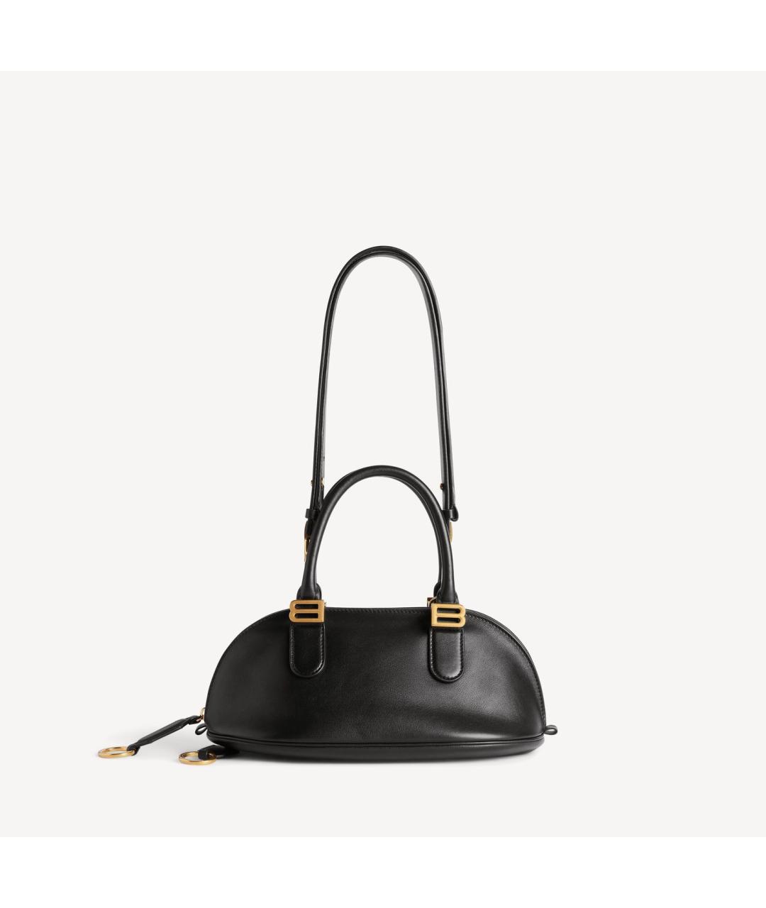 BALENCIAGA Черная кожаная сумка с короткими ручками, фото 4