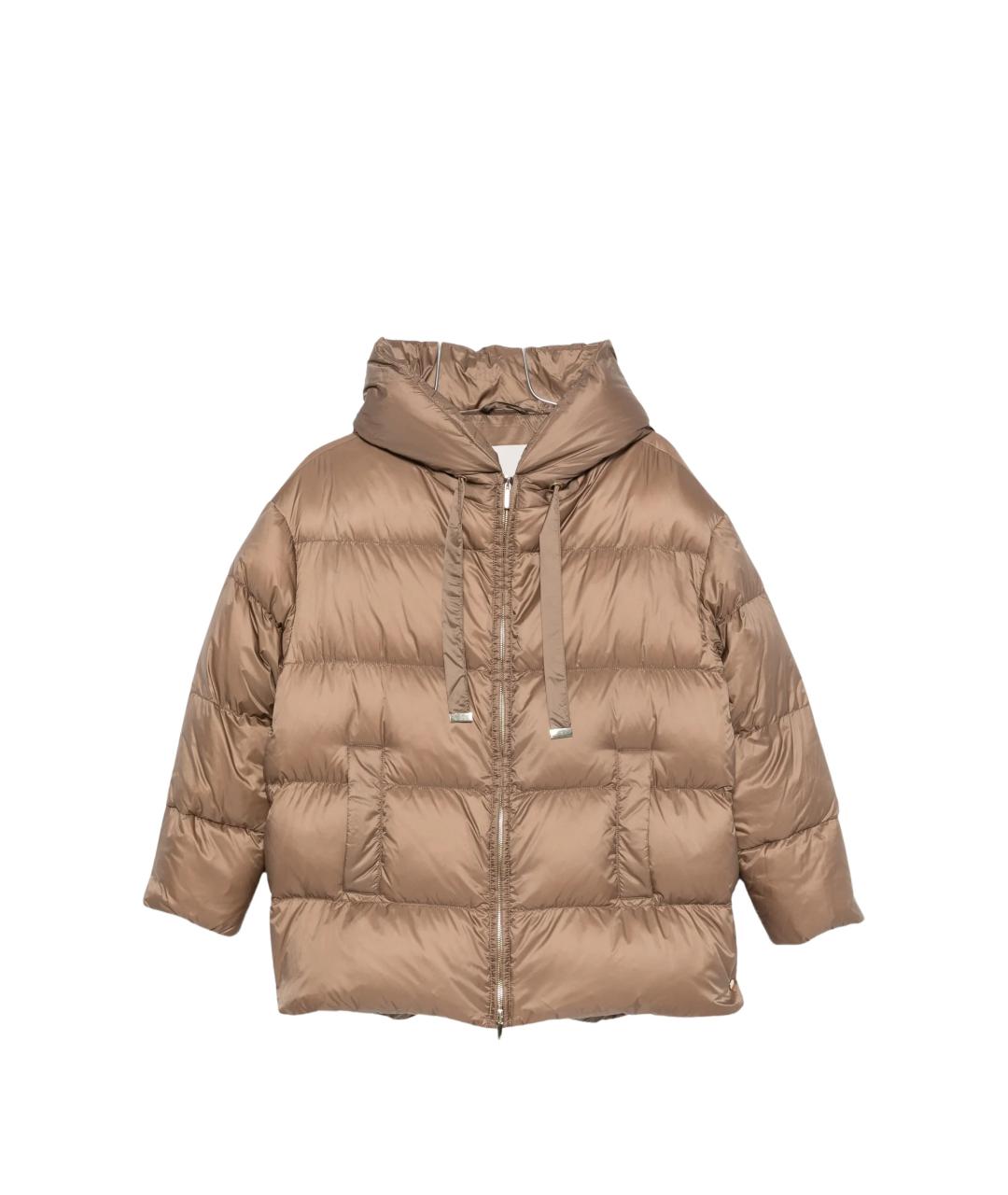 MAX MARA Коричневая полиамидовая куртка, фото 1
