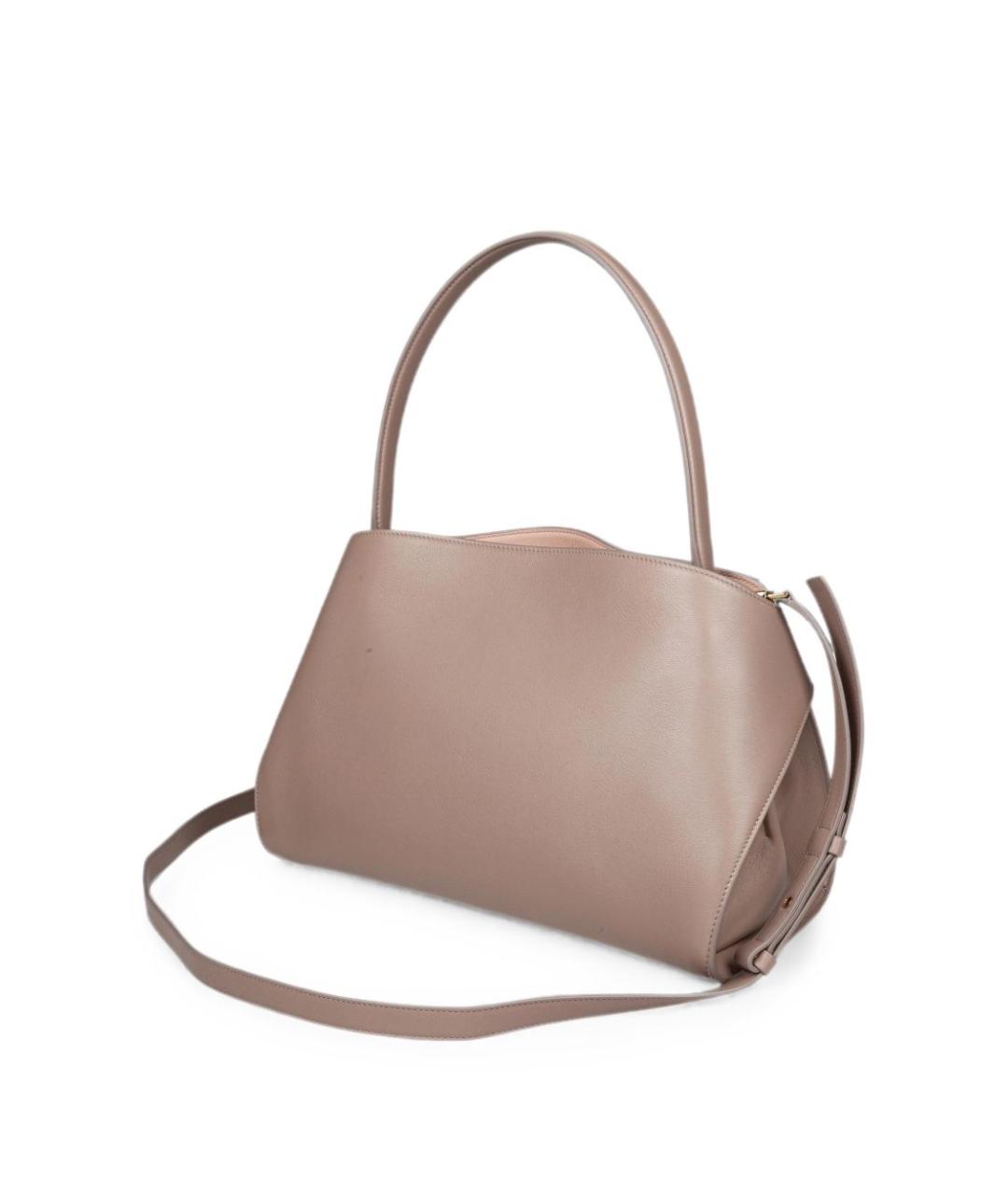 FERRAGAMO Бежевая кожаная сумка тоут, фото 2