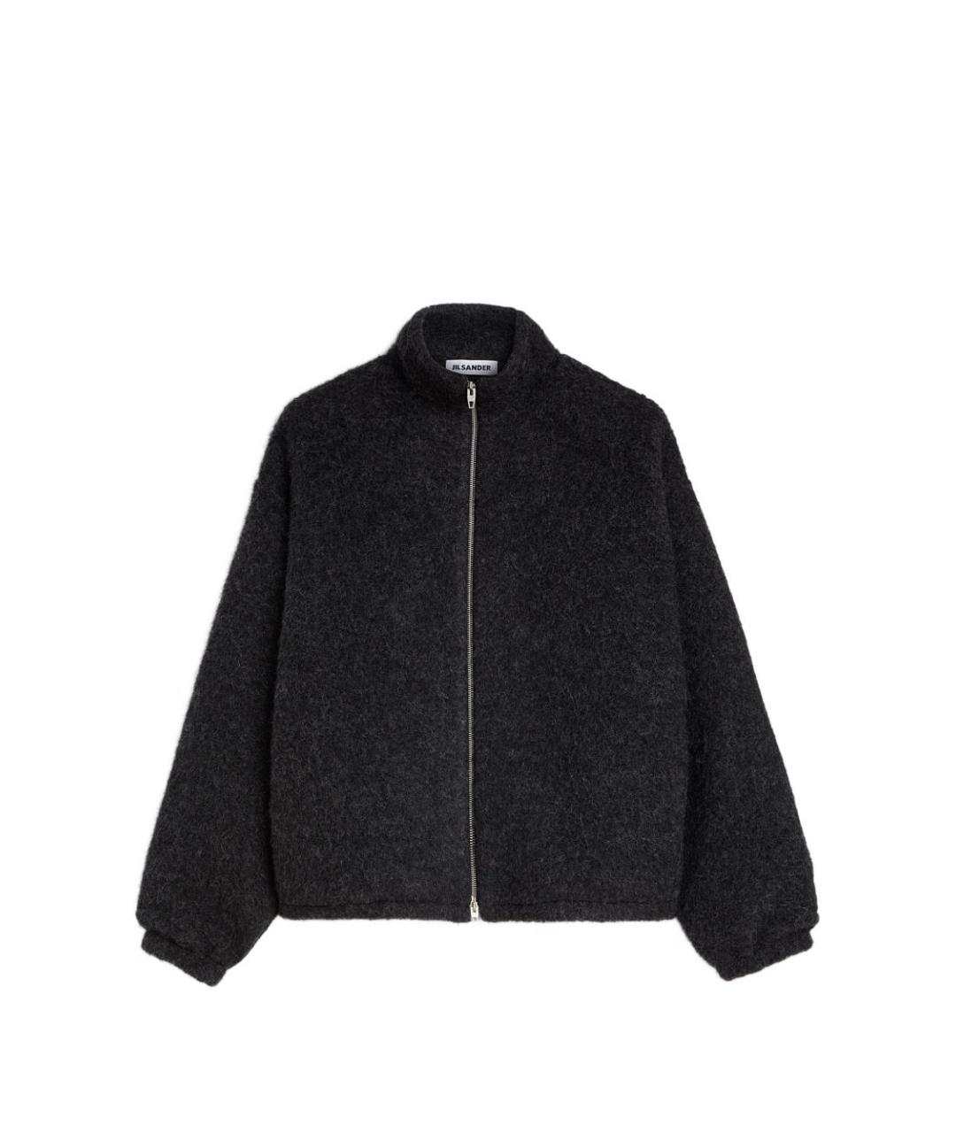 JIL SANDER Черный шерстяной кардиган, фото 1
