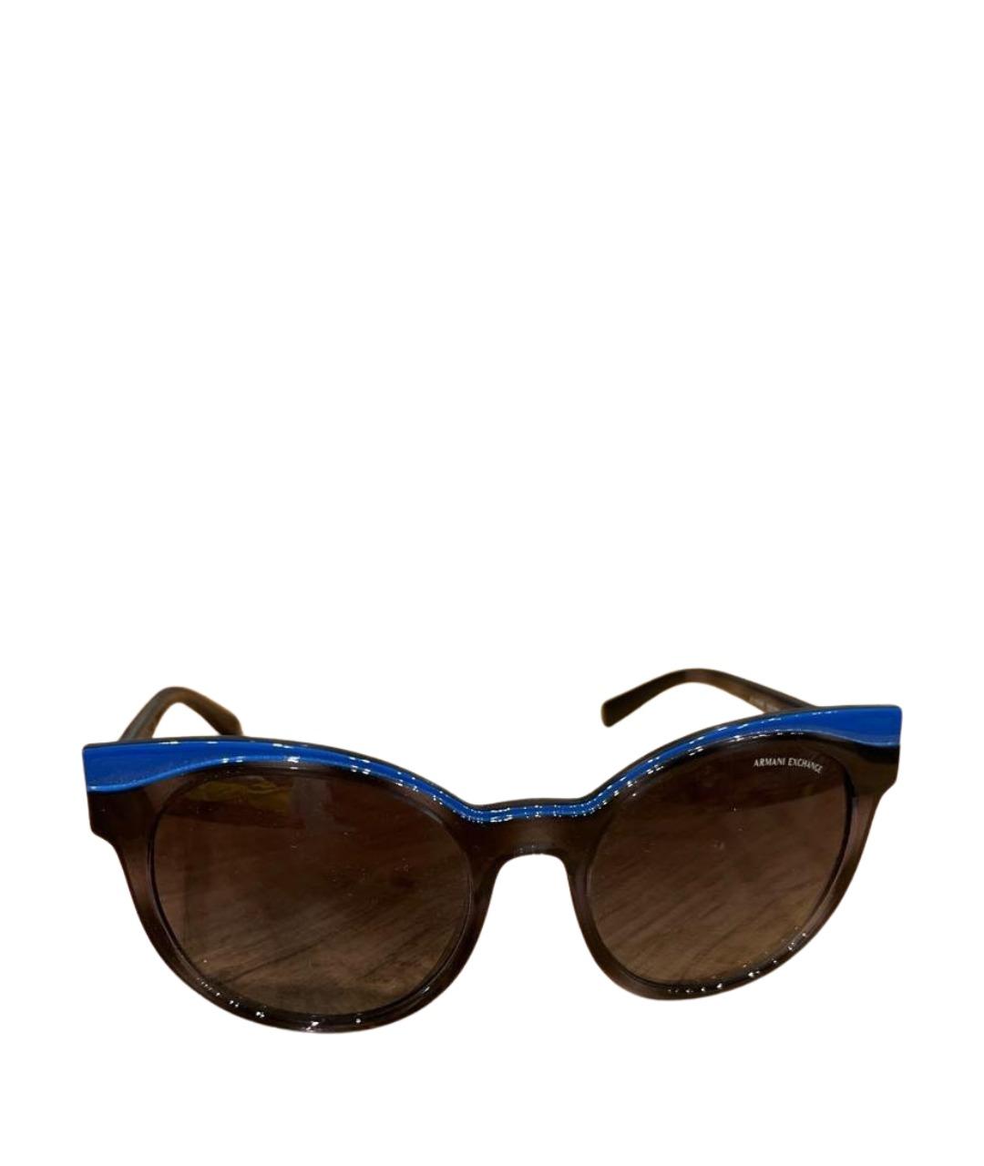 ARMANI EXCHANGE Черные пластиковые солнцезащитные очки, фото 1