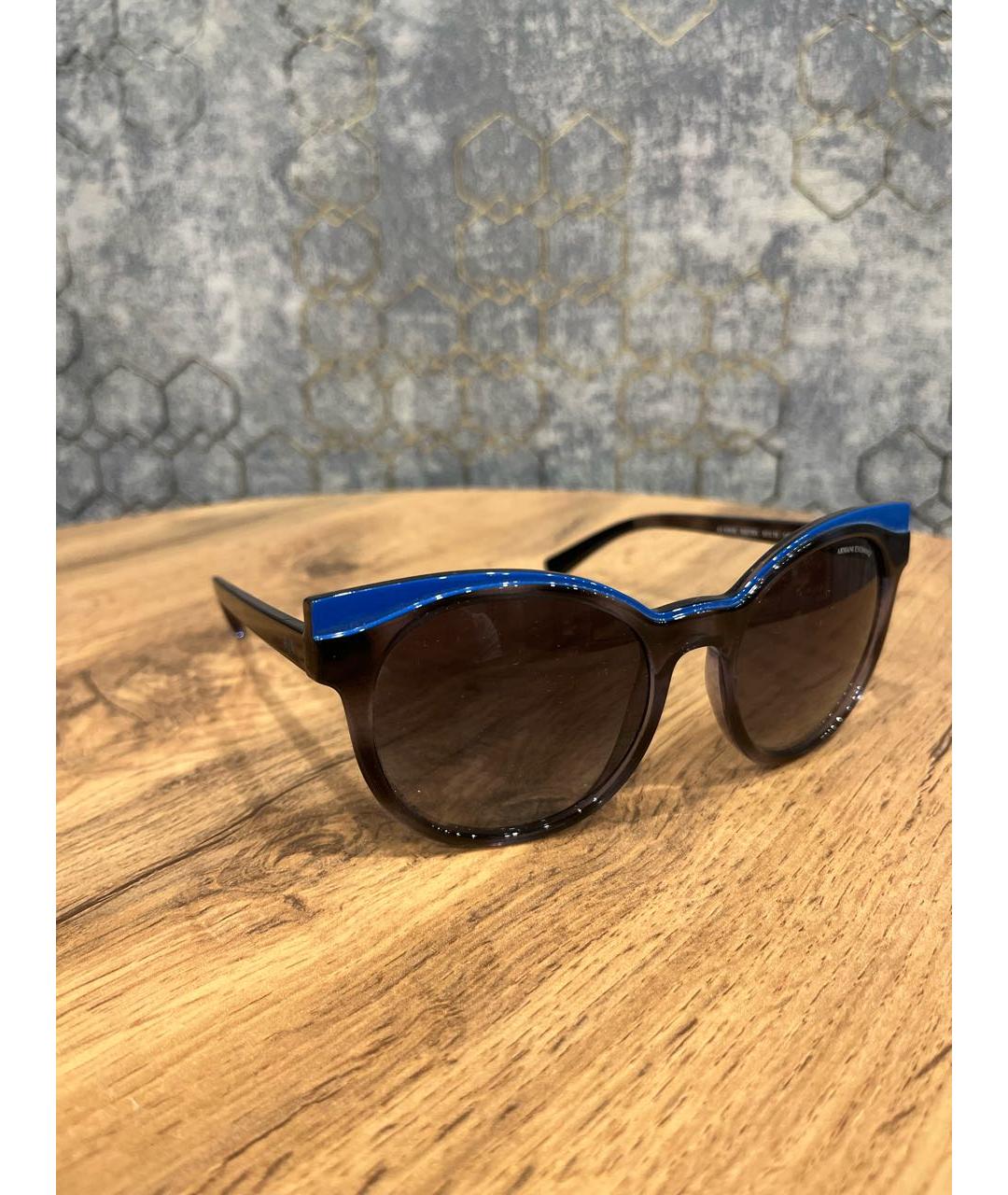 ARMANI EXCHANGE Черные пластиковые солнцезащитные очки, фото 2