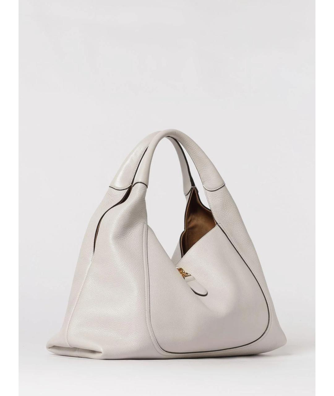 GUCCI Белая кожаная сумка тоут, фото 3