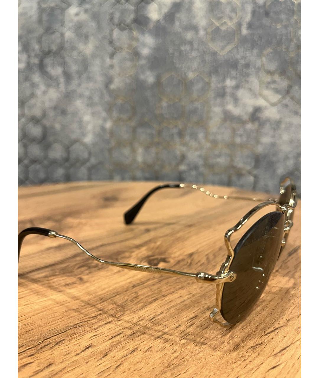 MIU MIU Антрацитовые пластиковые солнцезащитные очки, фото 3