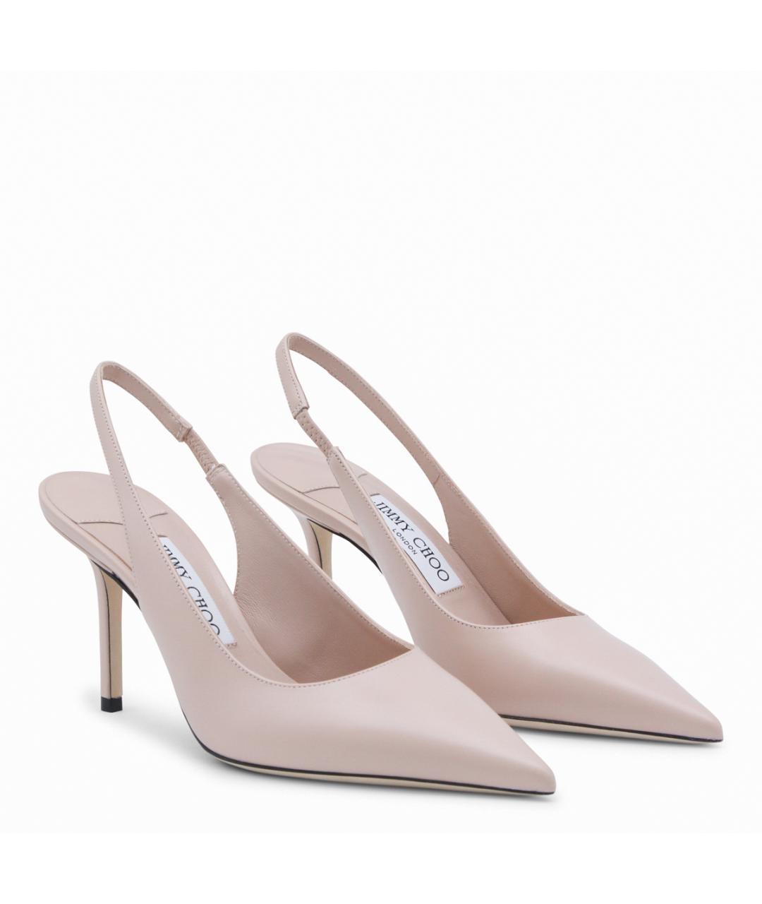 JIMMY CHOO Розовые кожаные туфли, фото 4
