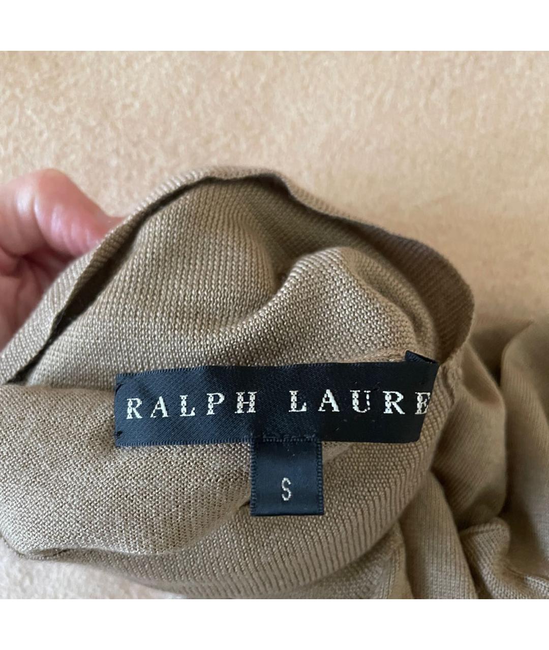 RALPH LAUREN Бежевая кашемировая водолазка, фото 4