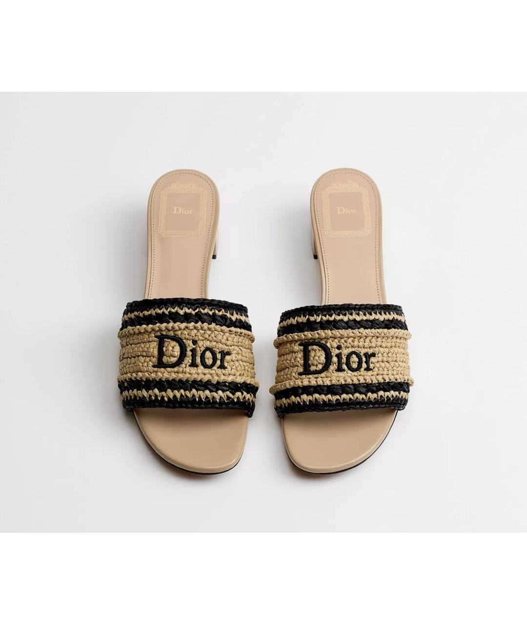CHRISTIAN DIOR Коричневые мюли, фото 2