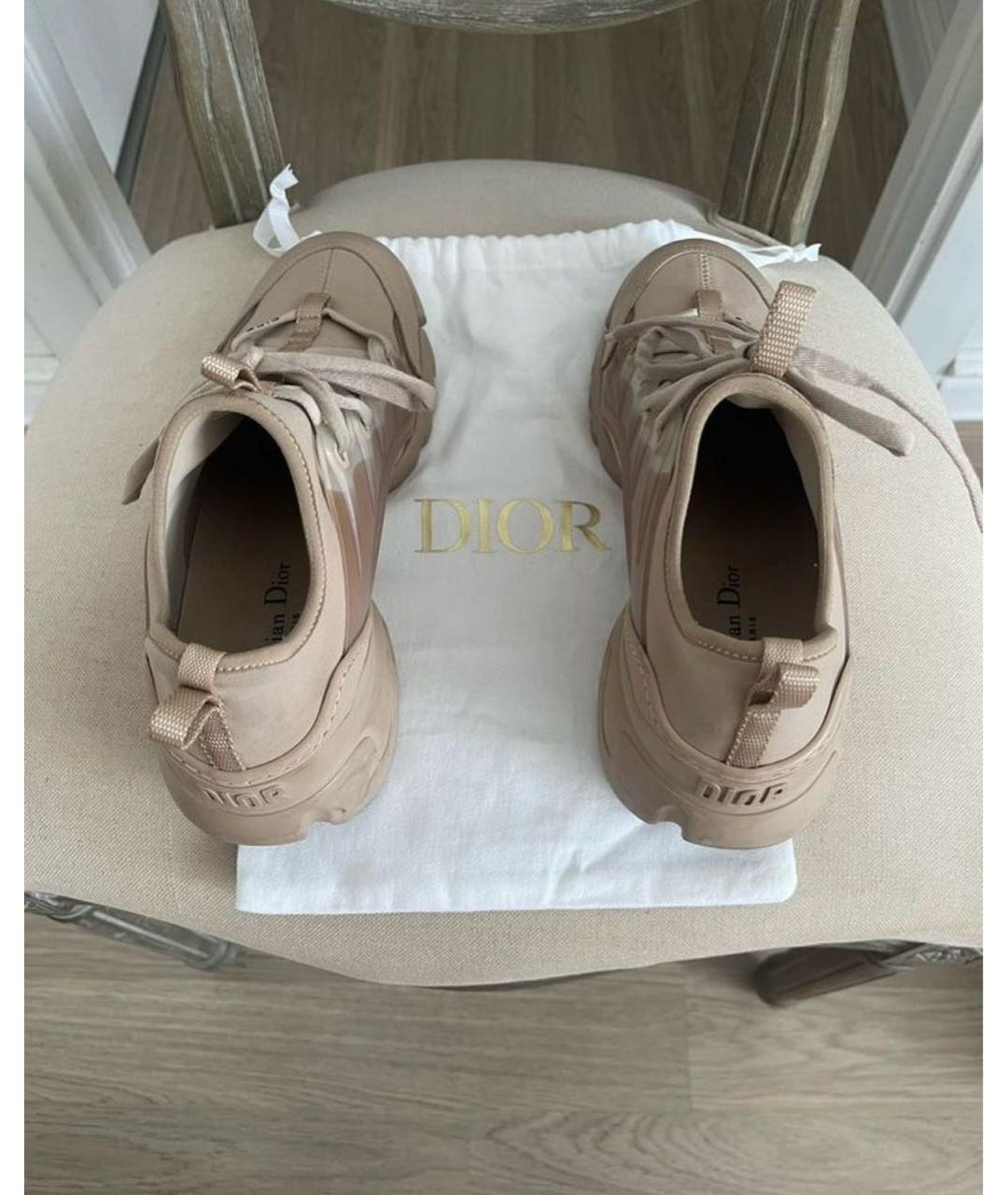 CHRISTIAN DIOR Розовые кожаные кроссовки, фото 4