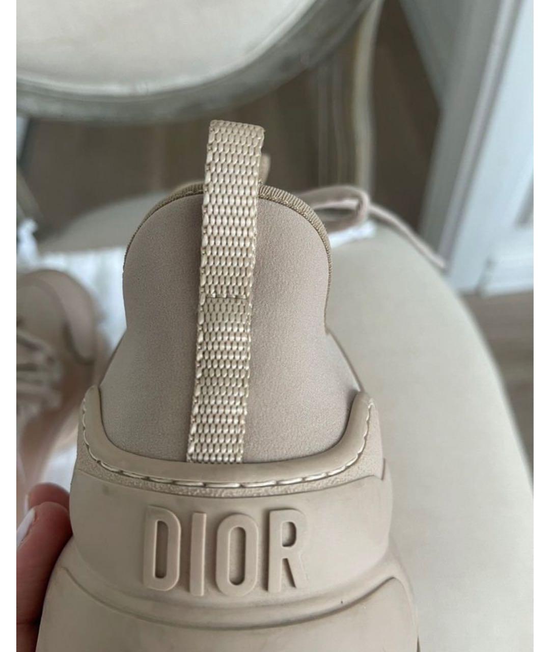 CHRISTIAN DIOR Розовые кожаные кроссовки, фото 7
