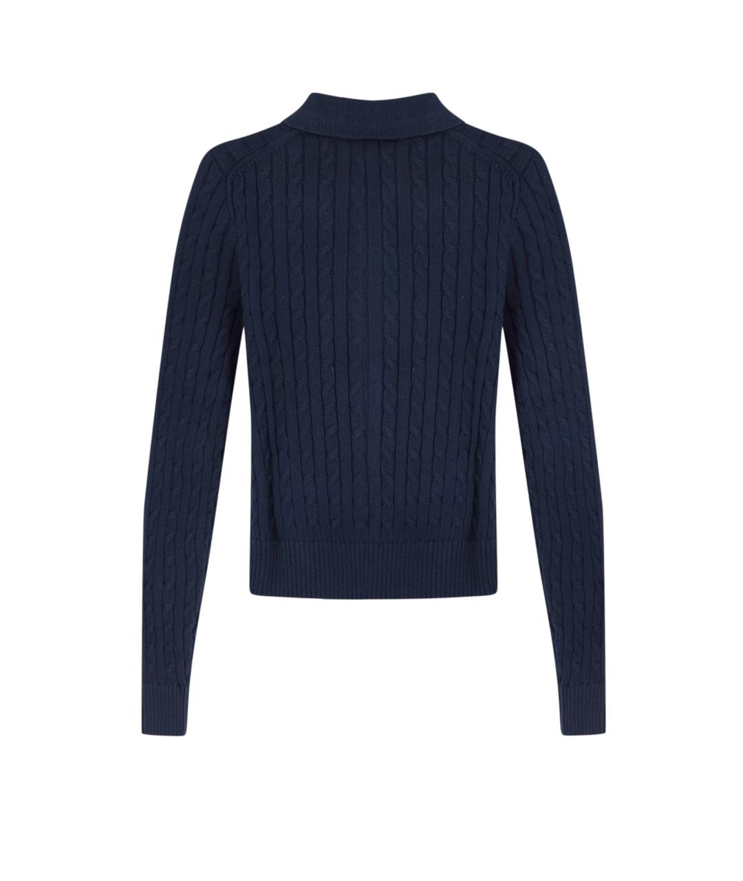 POLO RALPH LAUREN Синий хлопковый кардиган, фото 2