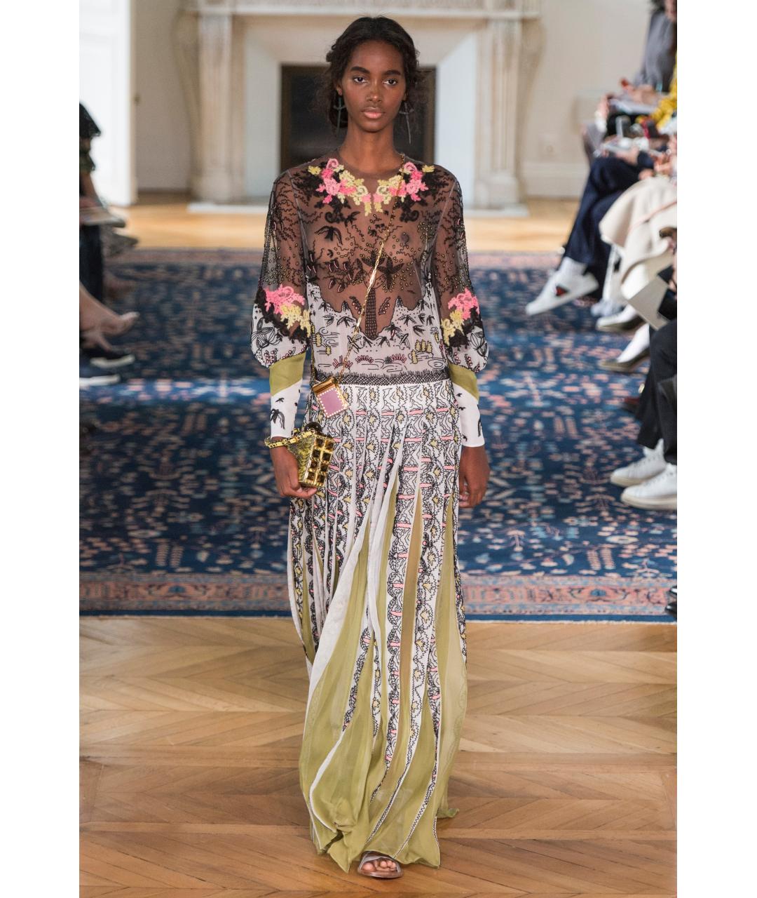 VALENTINO Зеленое шелковое вечернее платье, фото 7