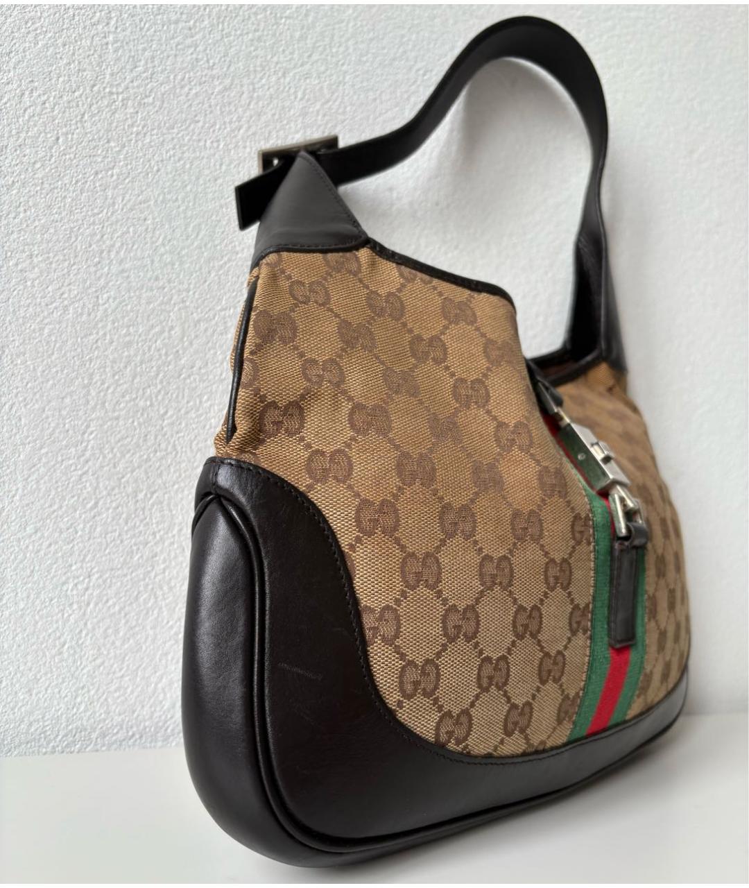 GUCCI Бежевая сумка тоут из канвы, фото 2