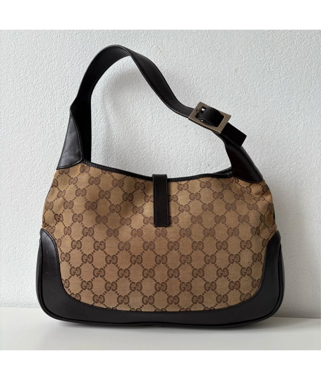 GUCCI Бежевая сумка тоут из канвы, фото 3
