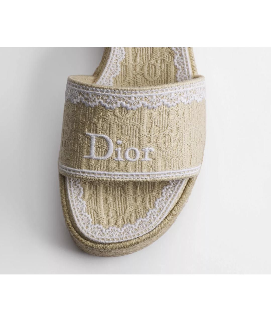 CHRISTIAN DIOR Бежевые сандалии, фото 2