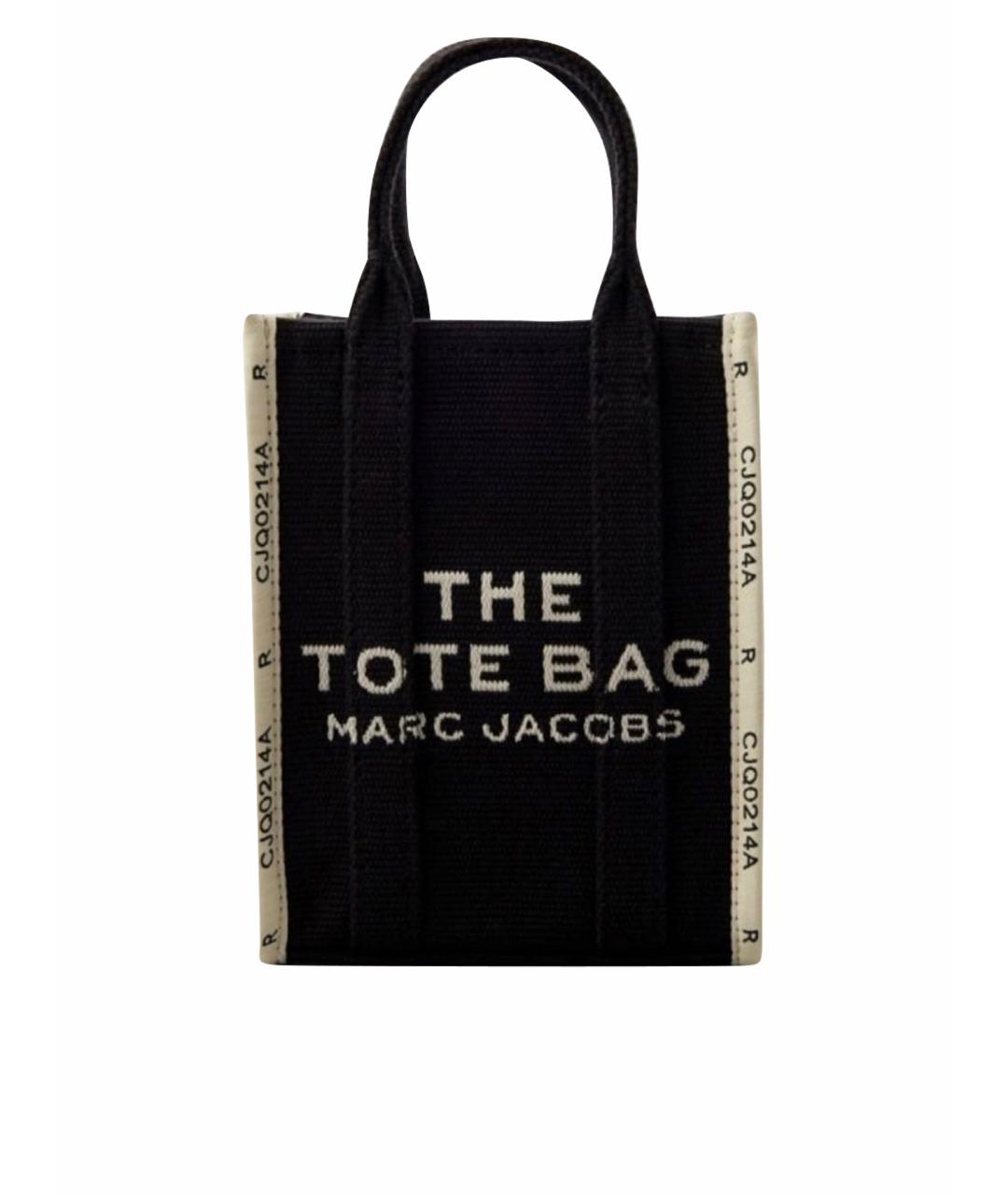 MARC JACOBS Черная тканевая сумка тоут, фото 1