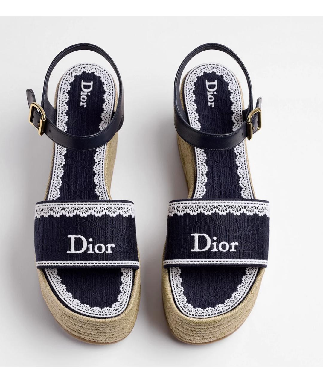 CHRISTIAN DIOR Синие сандалии, фото 4