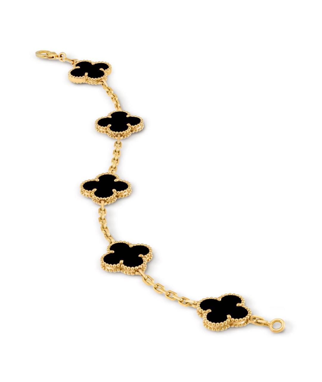 VAN CLEEF & ARPELS Черный браслет из желтого золота, фото 2
