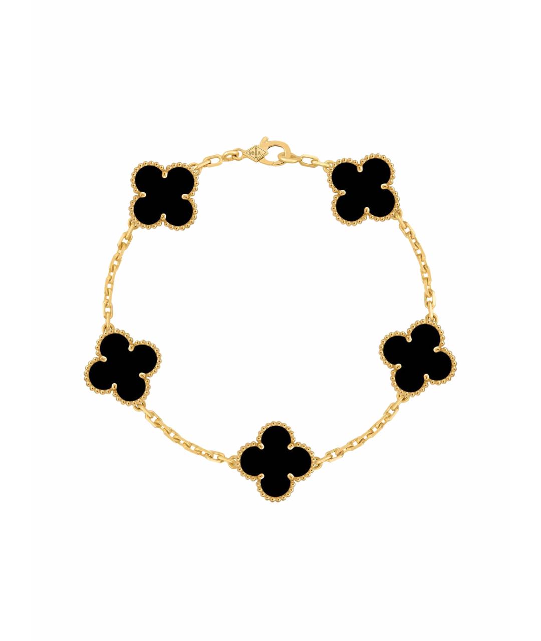 VAN CLEEF & ARPELS Черный браслет из желтого золота, фото 1