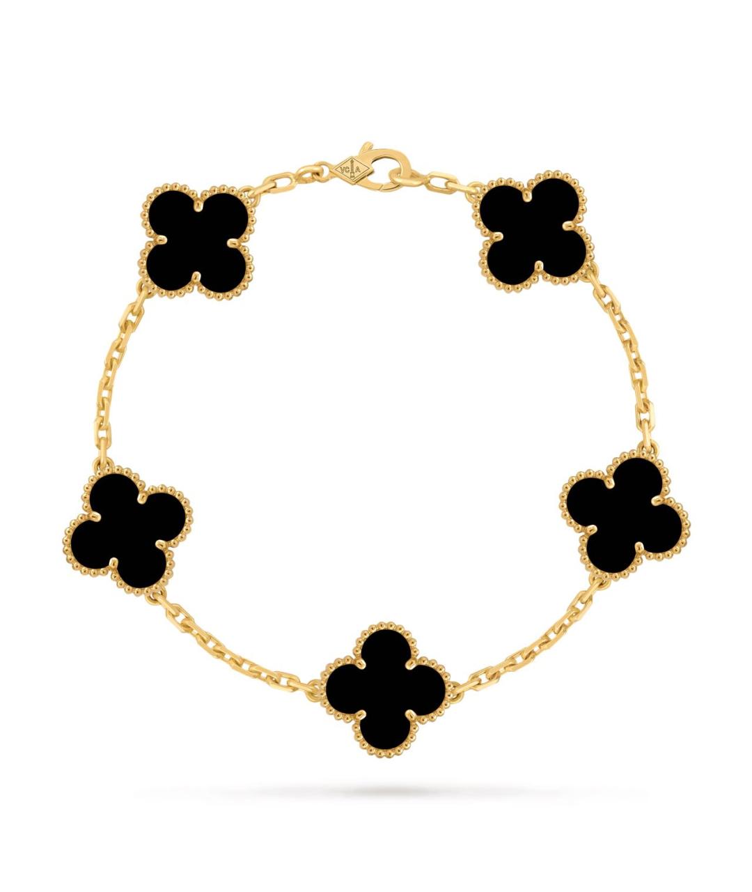 VAN CLEEF & ARPELS Черный браслет из желтого золота, фото 5