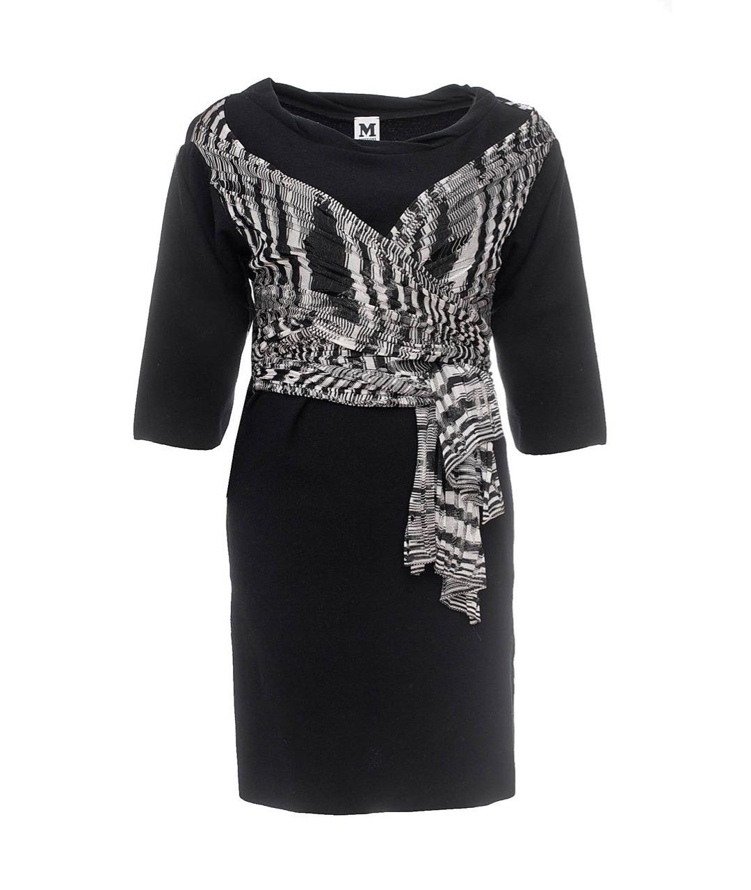 M MISSONI Черное шерстяное повседневное платье, фото 1