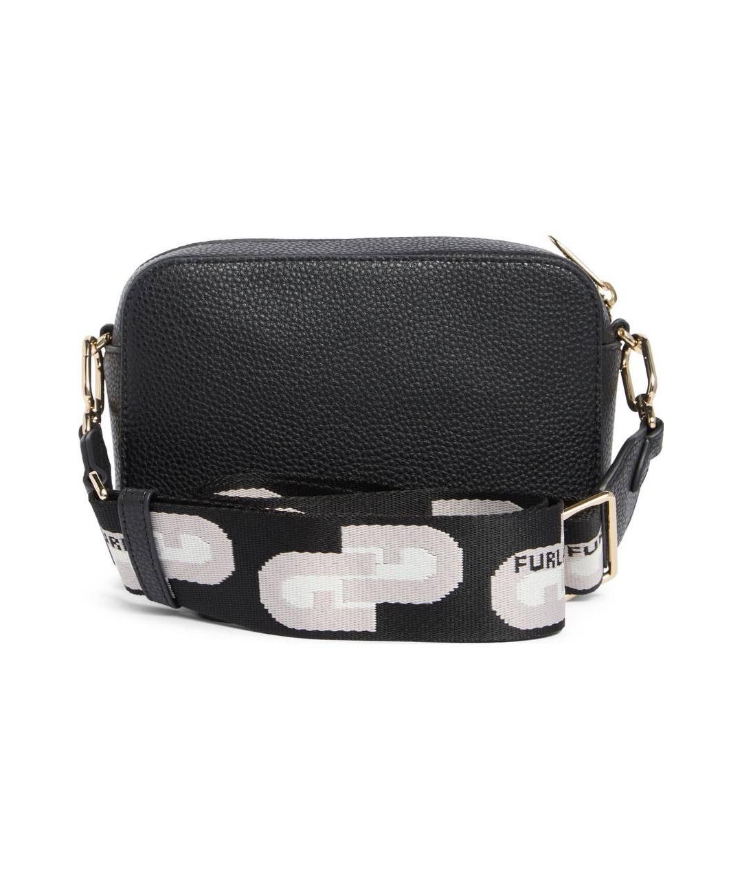 FURLA Черная кожаная сумка через плечо, фото 3