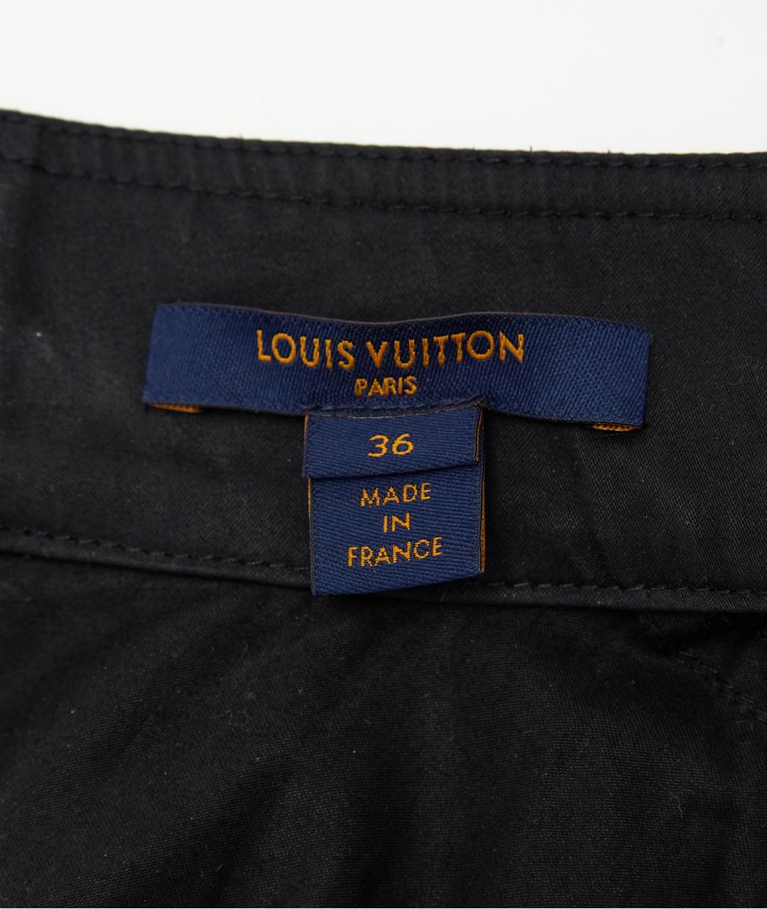 LOUIS VUITTON Черное хлопковое коктейльное платье, фото 3