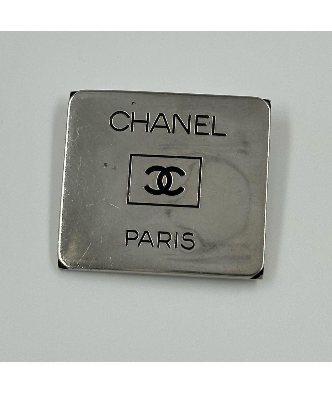 CHANEL Серебряная металлическая булавка / брошь, фото 7