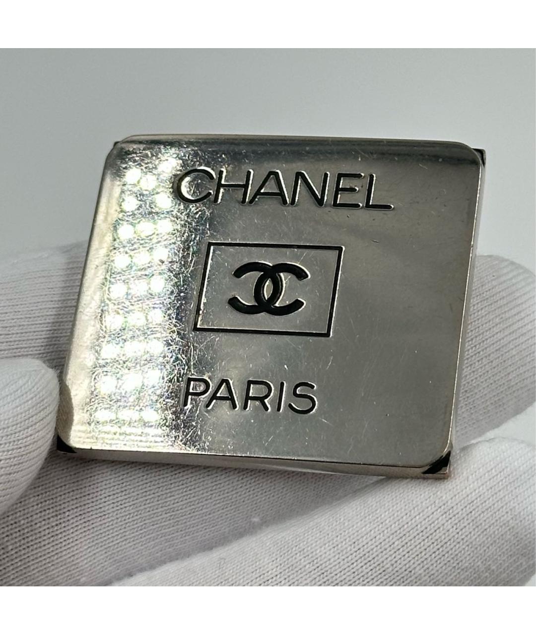 CHANEL Серебряная металлическая булавка / брошь, фото 3