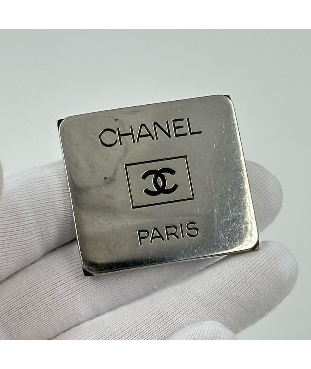 CHANEL Серебряная металлическая булавка / брошь, фото 2