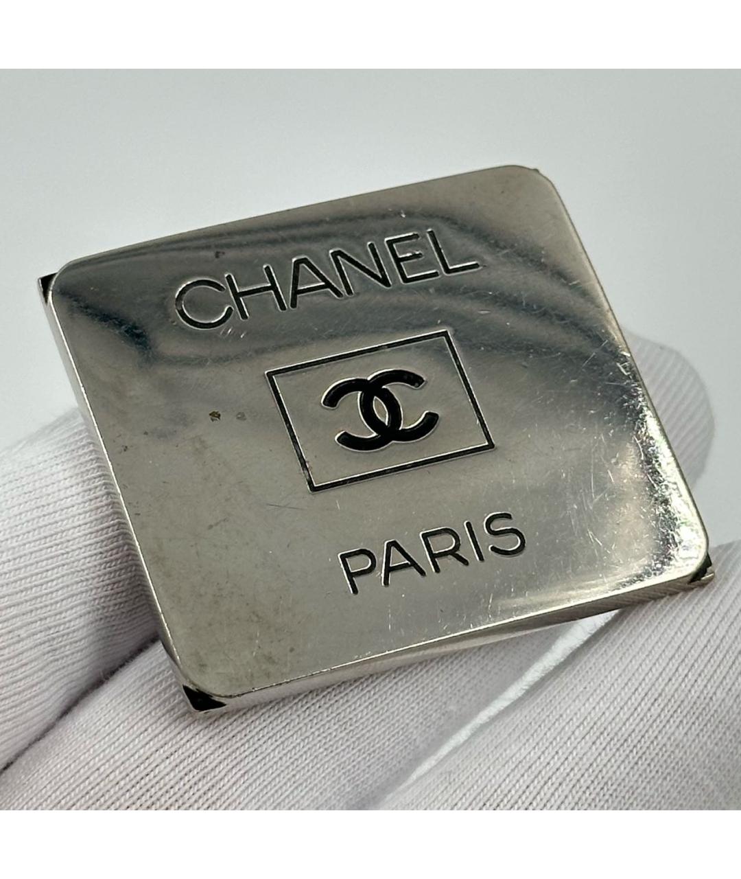 CHANEL Серебряная металлическая булавка / брошь, фото 4