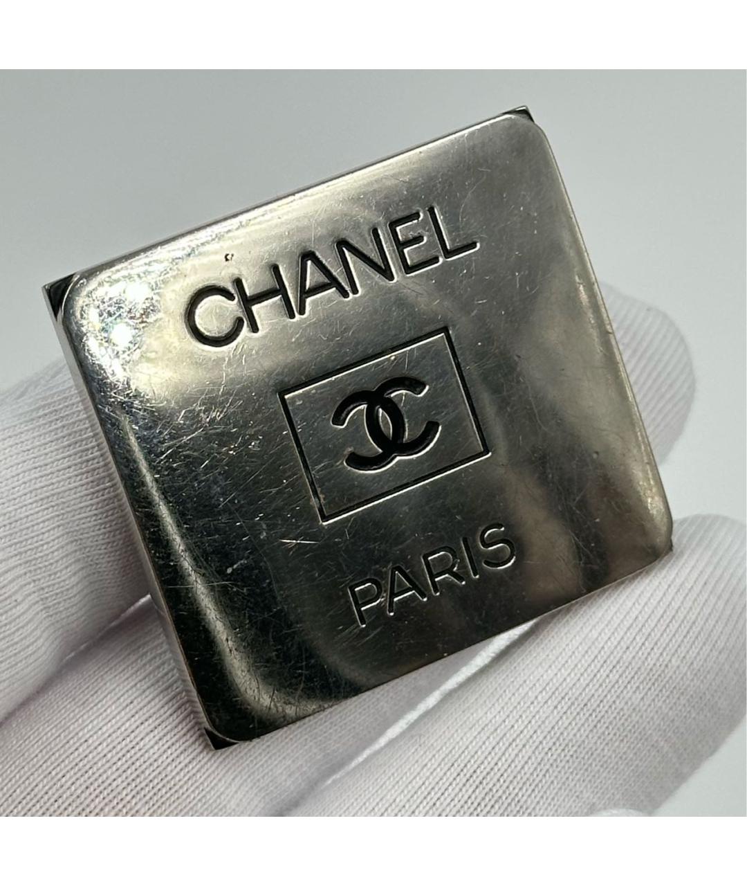 CHANEL Серебряная металлическая булавка / брошь, фото 5