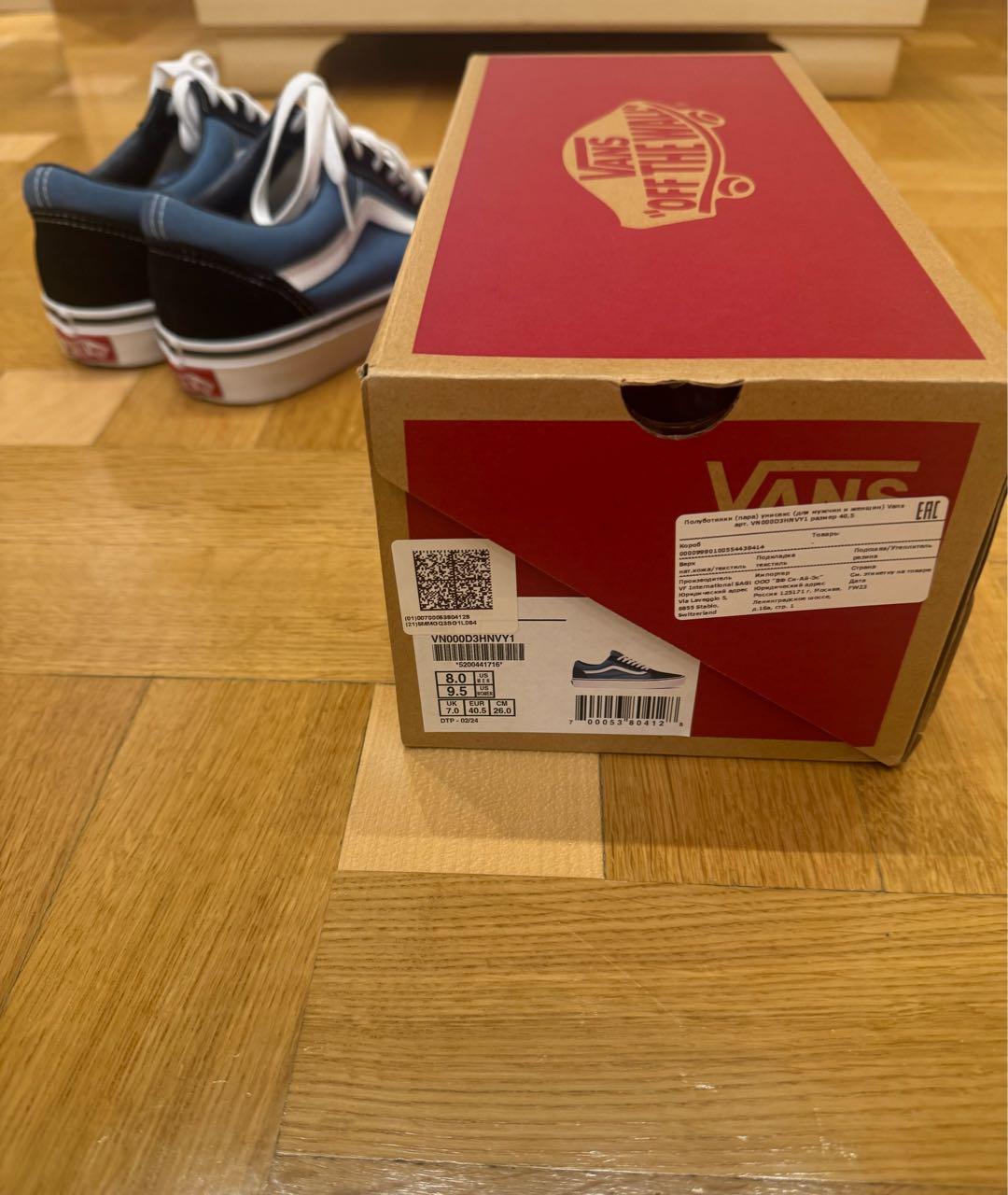 VANS Синие замшевые низкие кроссовки / кеды, фото 5
