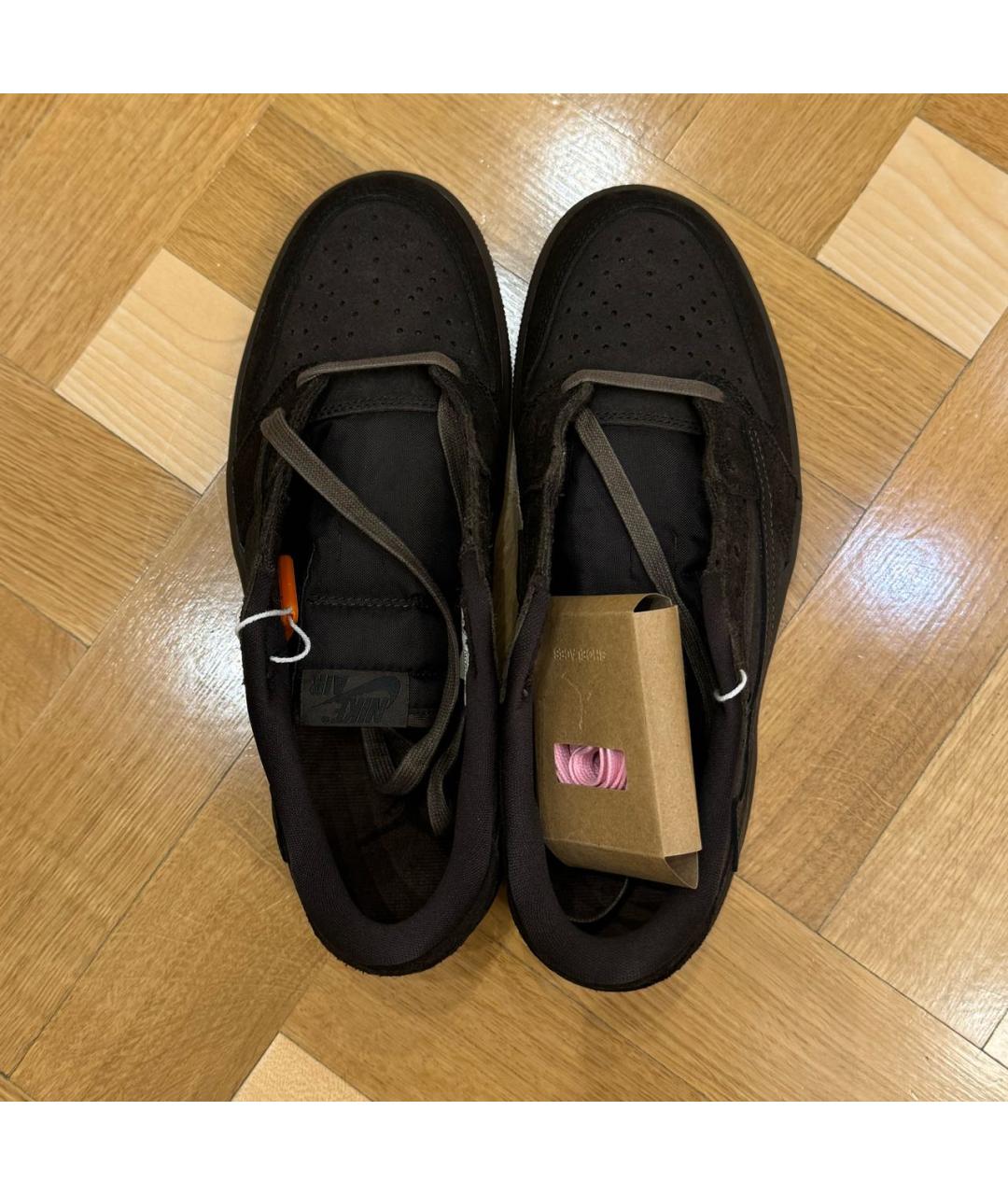 NIKE Коричневые замшевые низкие кроссовки / кеды, фото 3
