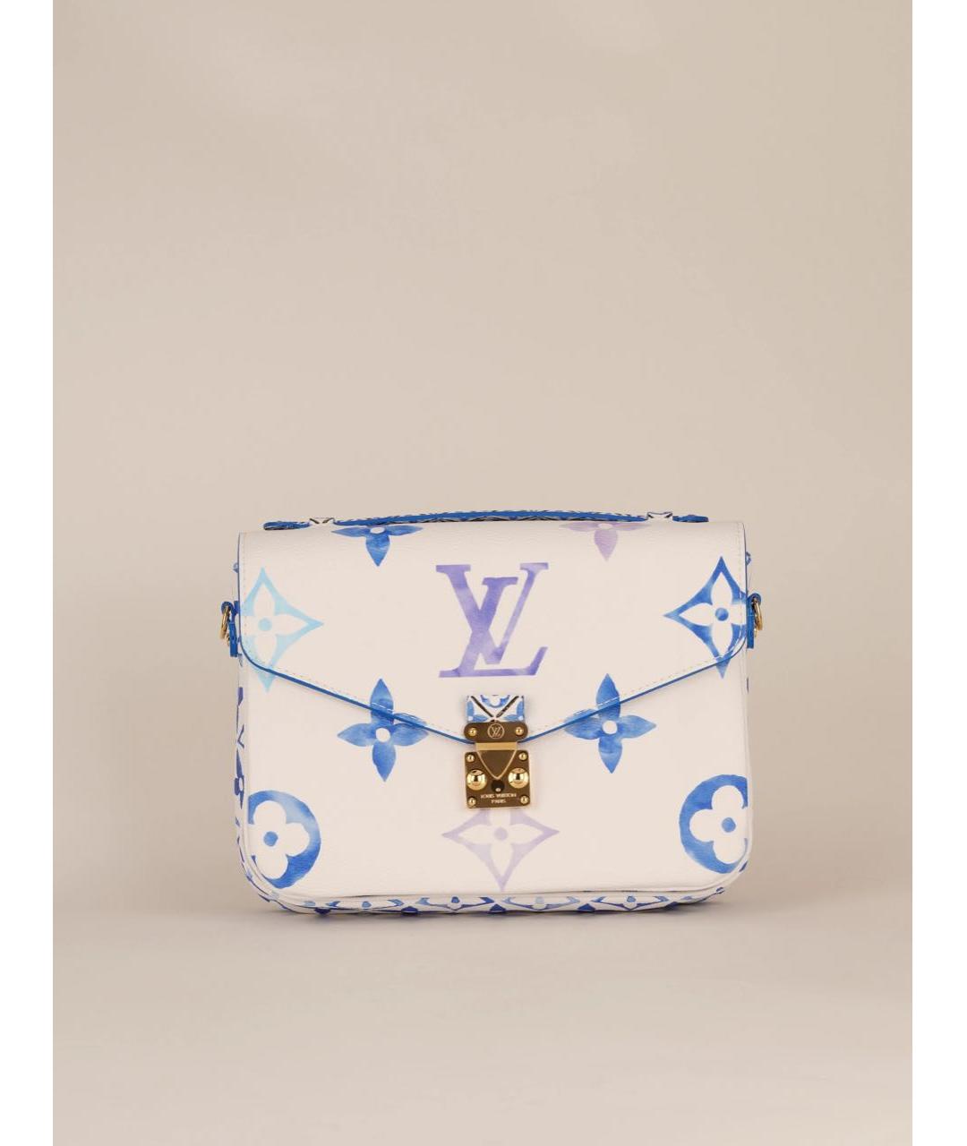 LOUIS VUITTON Белая сумка через плечо из канвы, фото 3