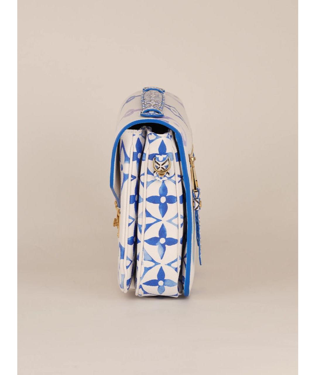 LOUIS VUITTON Белая сумка через плечо из канвы, фото 6