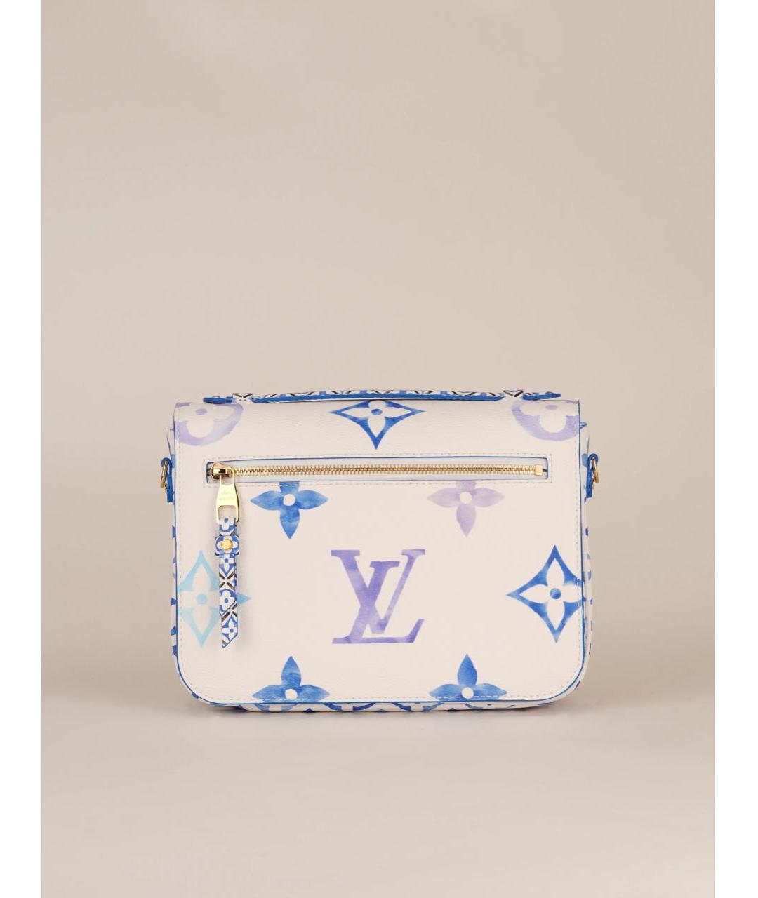 LOUIS VUITTON Белая сумка через плечо из канвы, фото 4