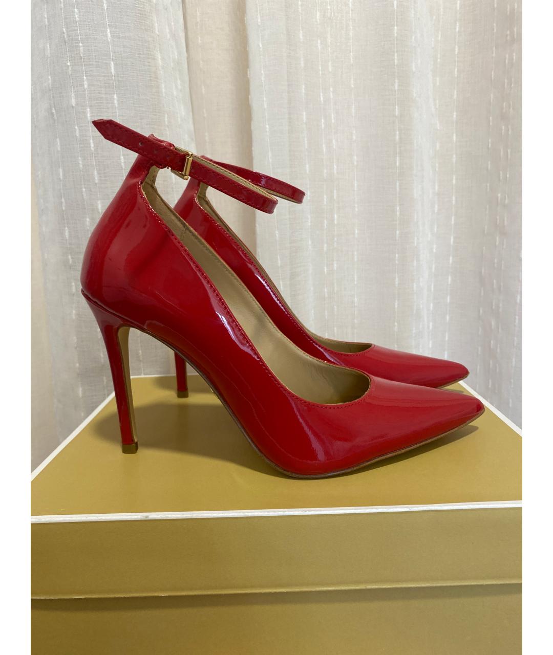 MICHAEL KORS Красные туфли из лакированной кожи, фото 8