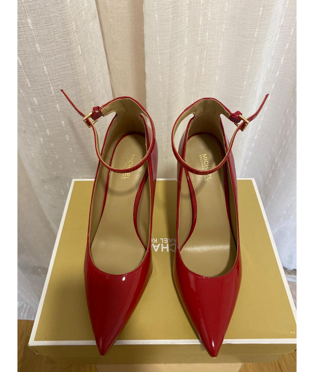 MICHAEL KORS Красные туфли из лакированной кожи, фото 2