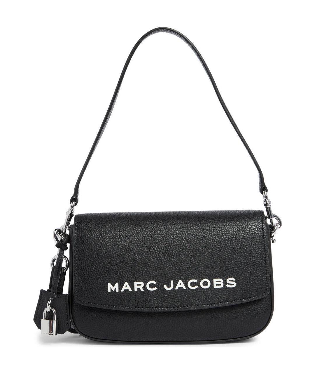 MARC JACOBS Черная кожаная сумка через плечо, фото 8
