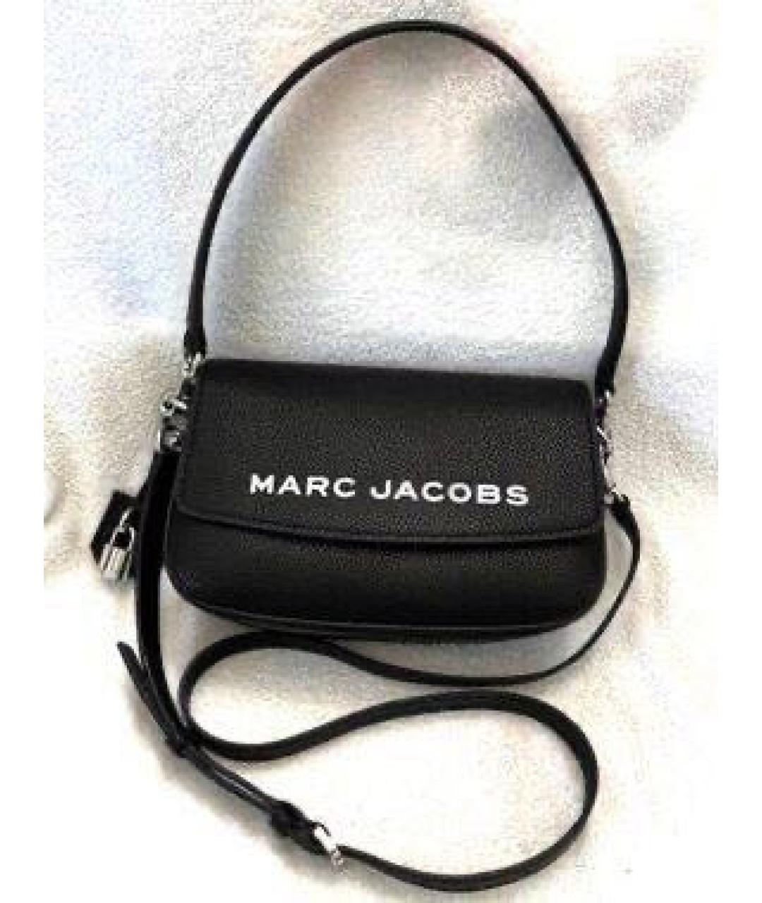 MARC JACOBS Черная кожаная сумка через плечо, фото 5