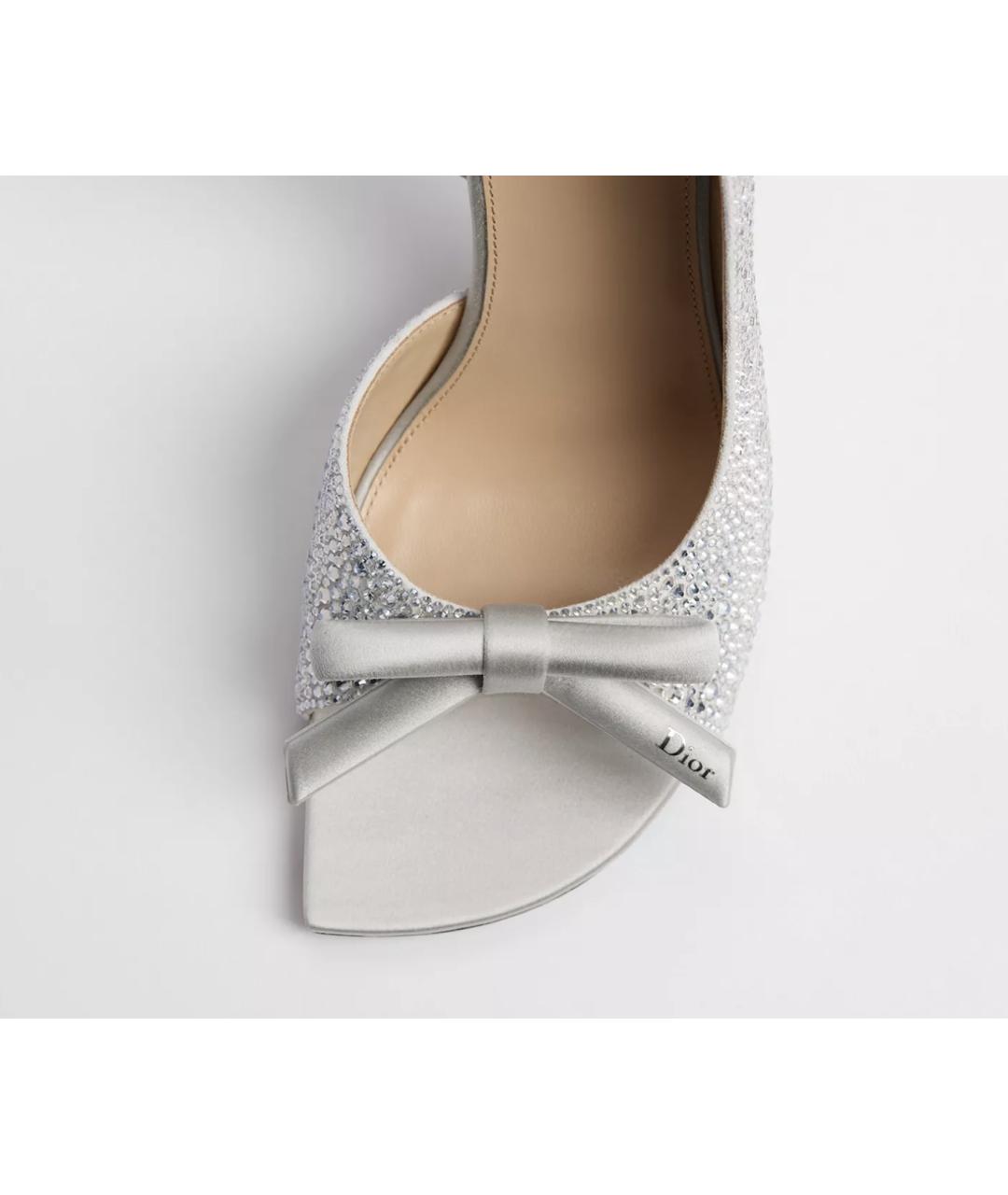 CHRISTIAN DIOR Серебряные туфли, фото 2