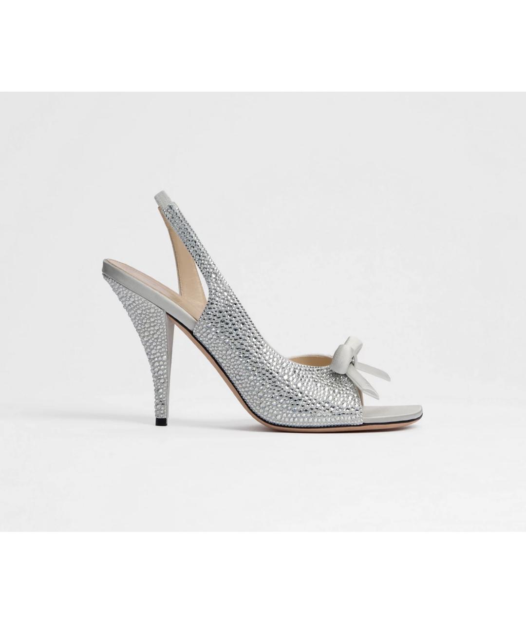 CHRISTIAN DIOR Серебряные туфли, фото 5