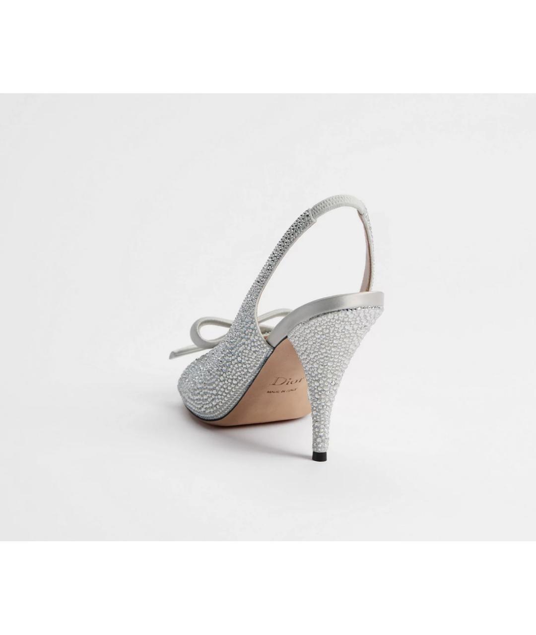 CHRISTIAN DIOR Серебряные туфли, фото 3