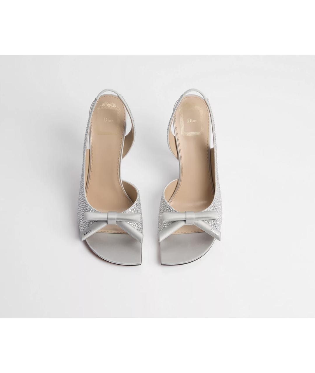 CHRISTIAN DIOR Серебряные туфли, фото 4