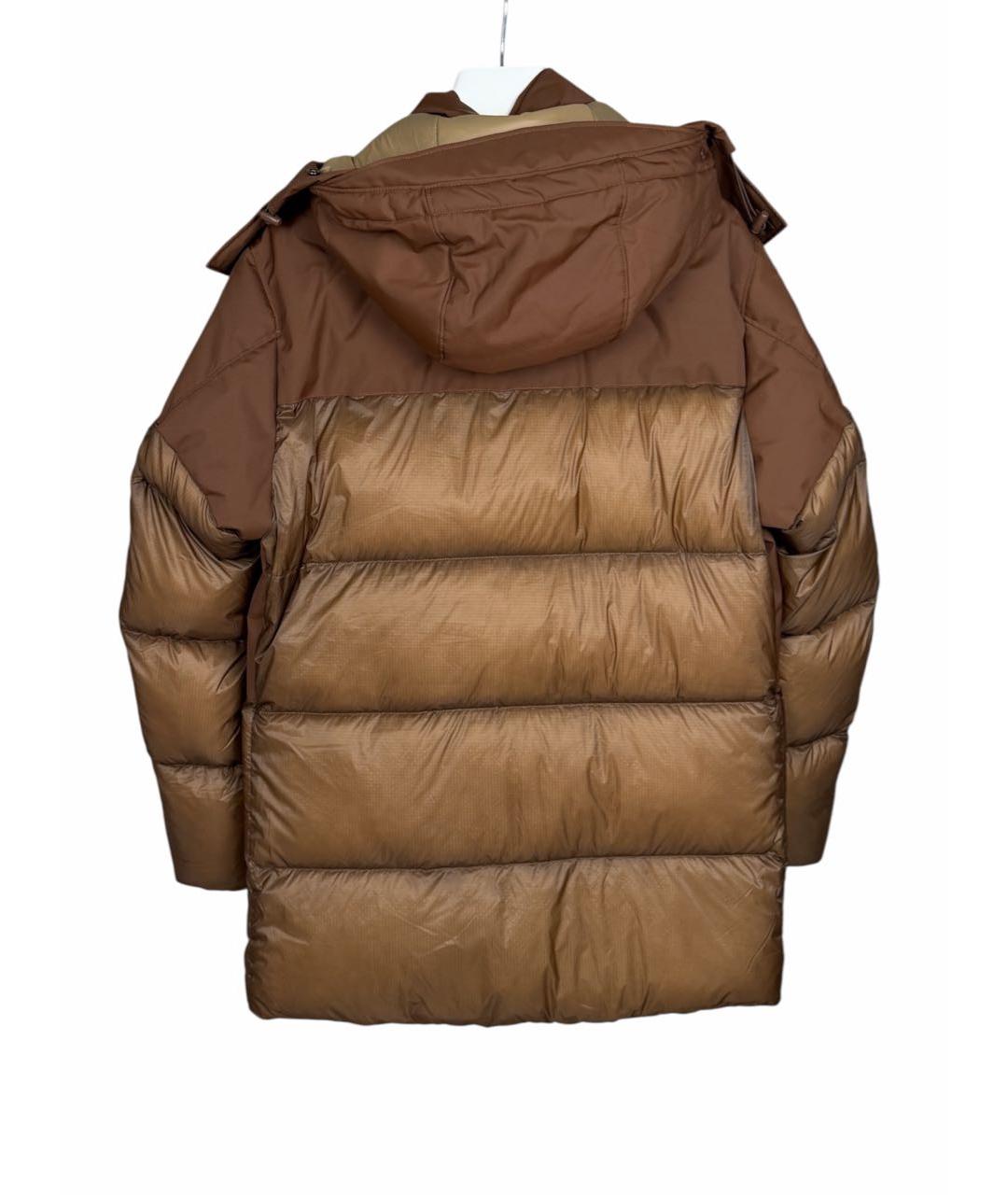 CP COMPANY Бежевый полиамидовый пуховик, фото 2